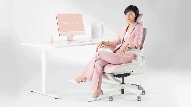 Ghế công thái học Epione Easy Chair màu hồng